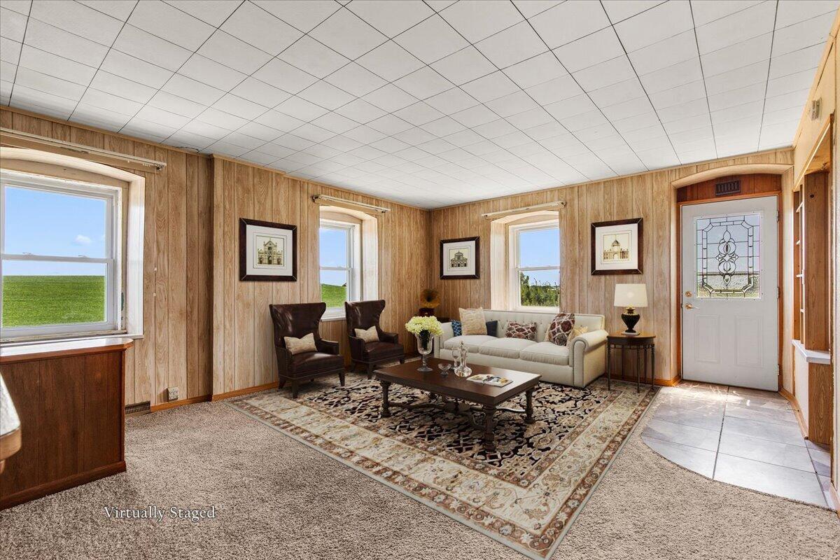 9073 Boltonville Road Farmington, WI 53040 - Photo 7 of 37 LIVING ROOM - VIRTUALLY STAGED