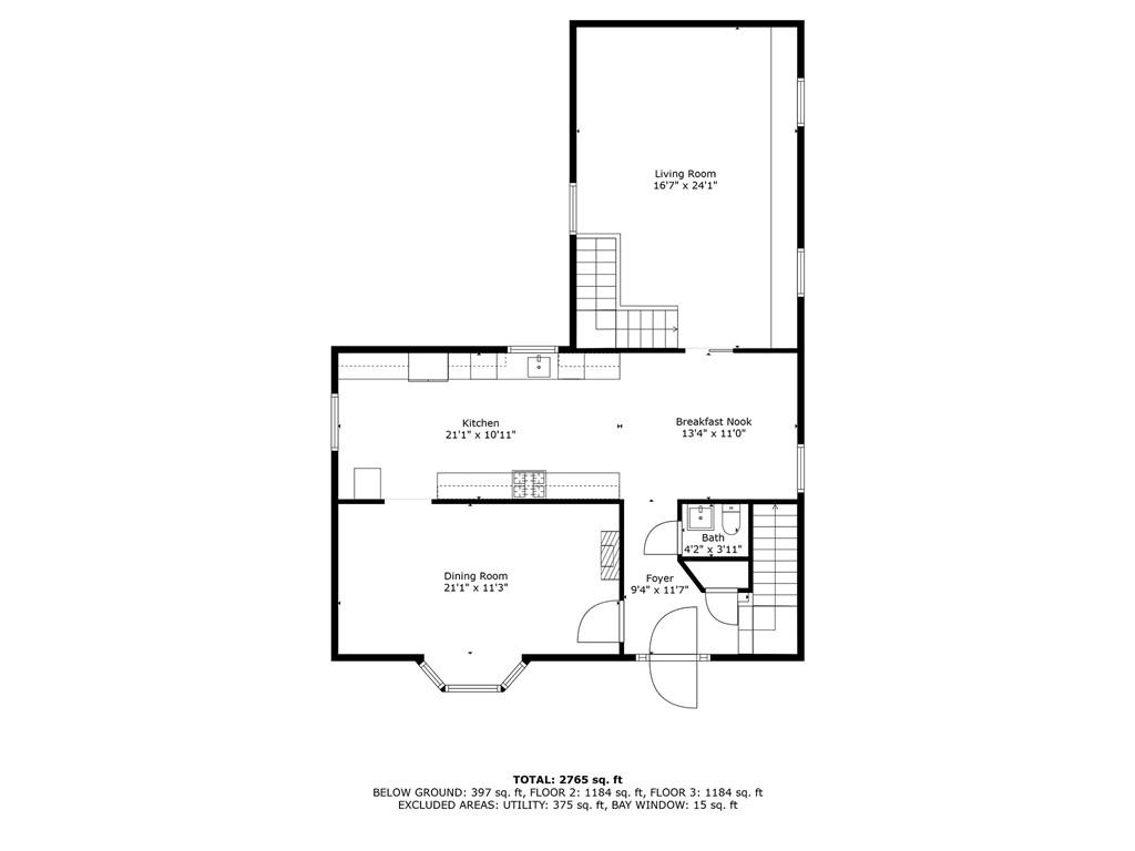 100 Roosevelt Drive Monaca, PA 15061 - Photo 37 of 39 a picture of a floor plan