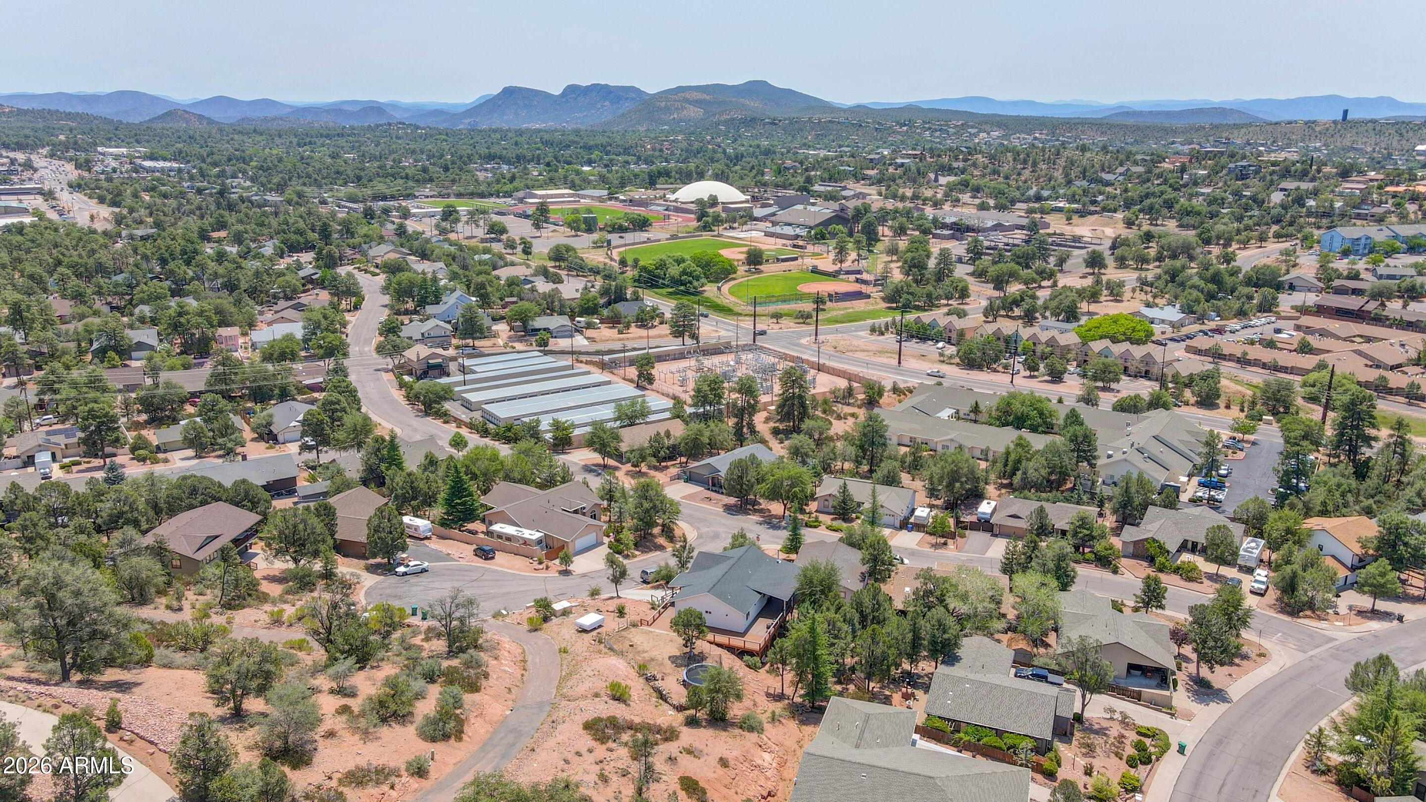 102 North Lookout Point Payson, AZ 85541 - Photo 18 of 25 an aerial view of a city with lots of residential buildings