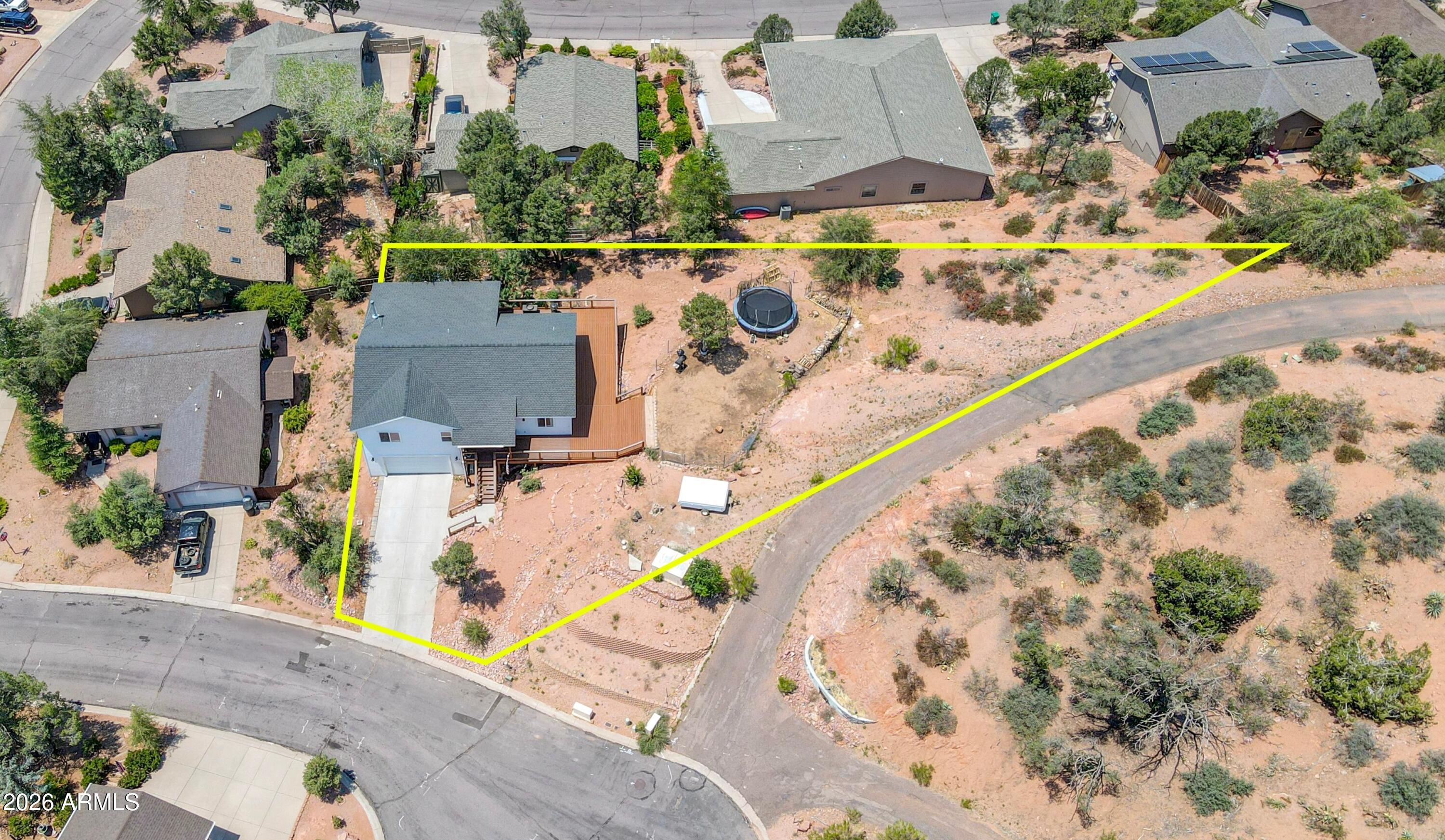 102 North Lookout Point Payson, AZ 85541 - Photo 19 of 25 an aerial view of a house with a yard