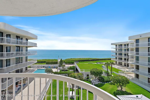 a view of a city from a balcony