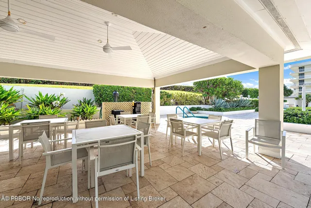 a view of a lake with a building in the background