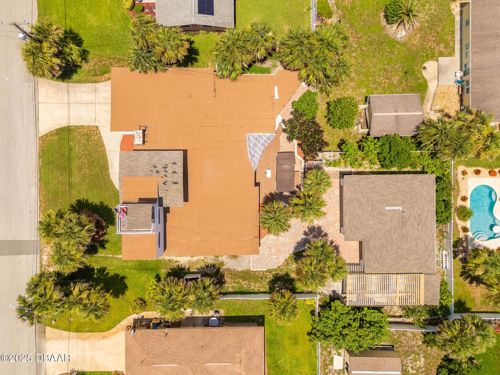 46 Oceanview Avenue Ponce Inlet, FL 32127 - Photo 79 of 79 an aerial view of a house with a yard