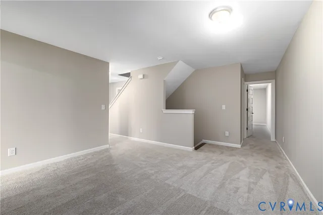 a view of an empty room