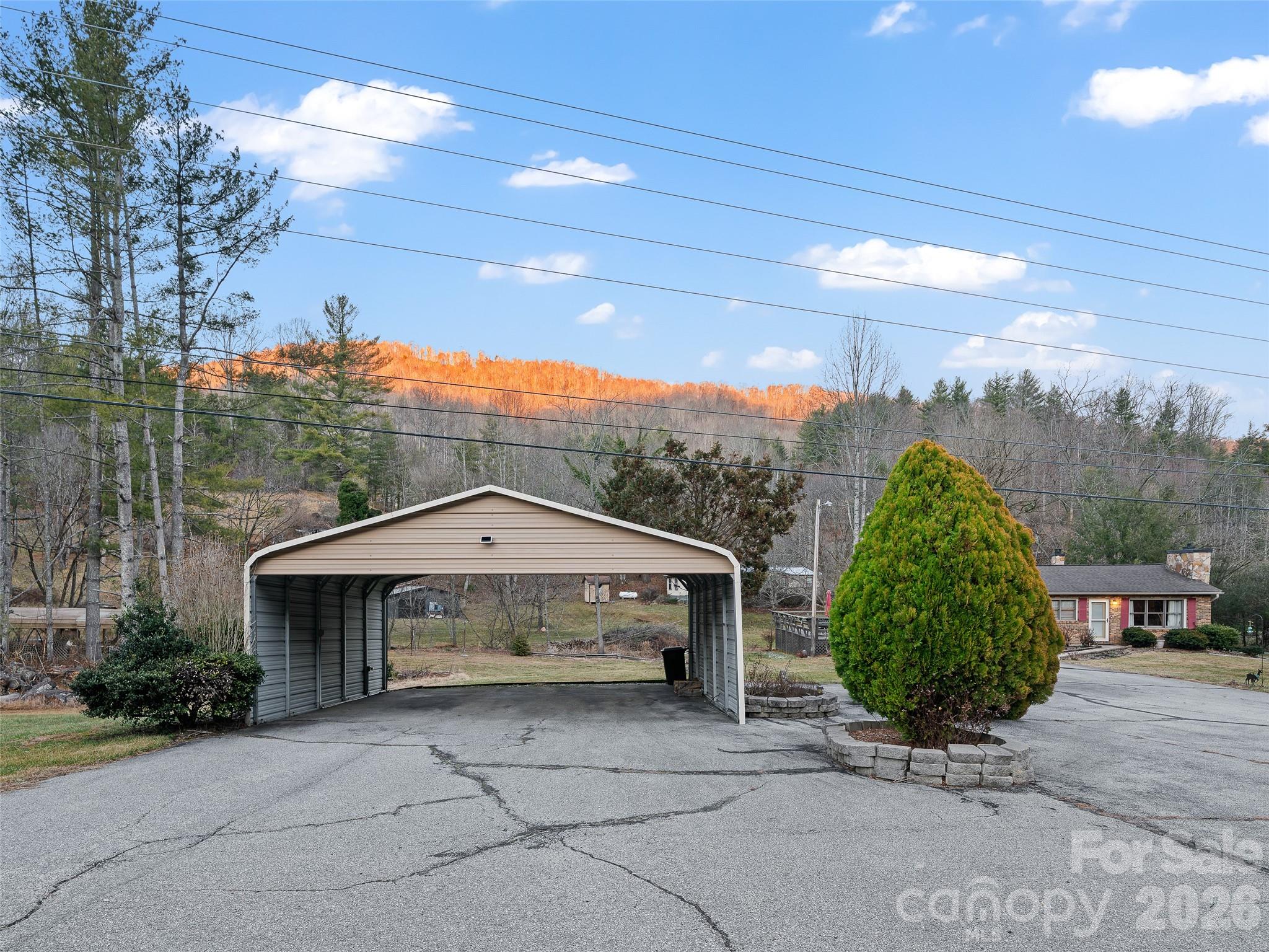 1280 Hamburg Road Bakersville, NC 28705 - Photo 25 of 28 a view of a house with a garden