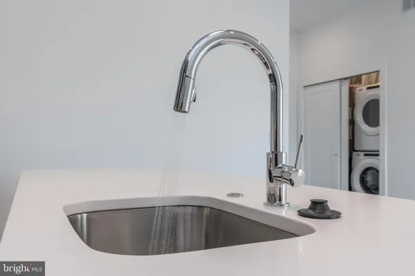 a close view of sink