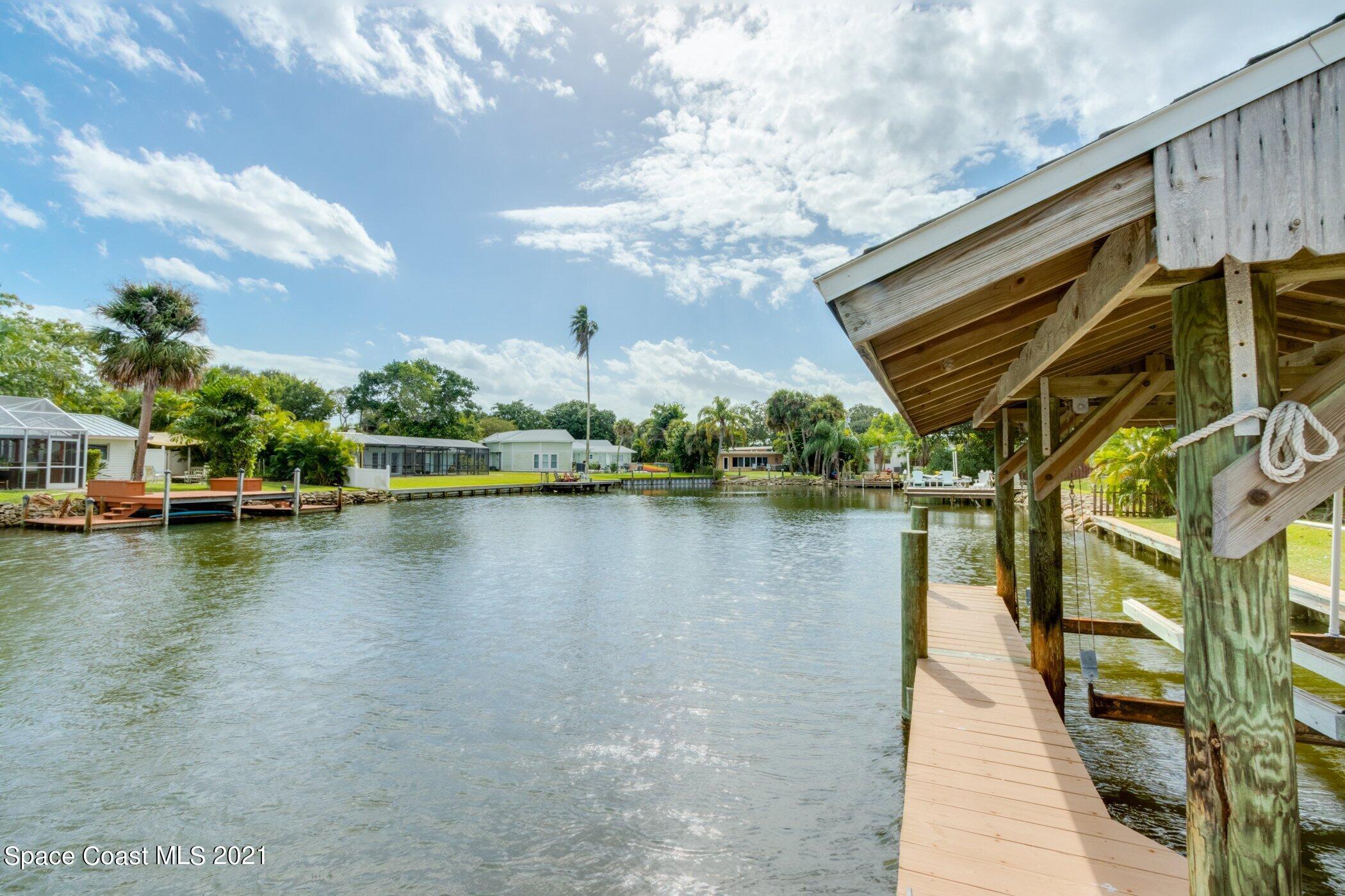 931 Bali Road Cocoa Beach, FL 32931 - Photo 30 of 42 Canal view south
