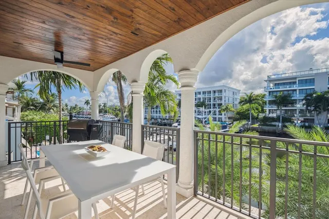 a outdoor view with a sitting space