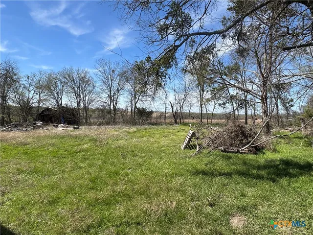 a view of yard with green space