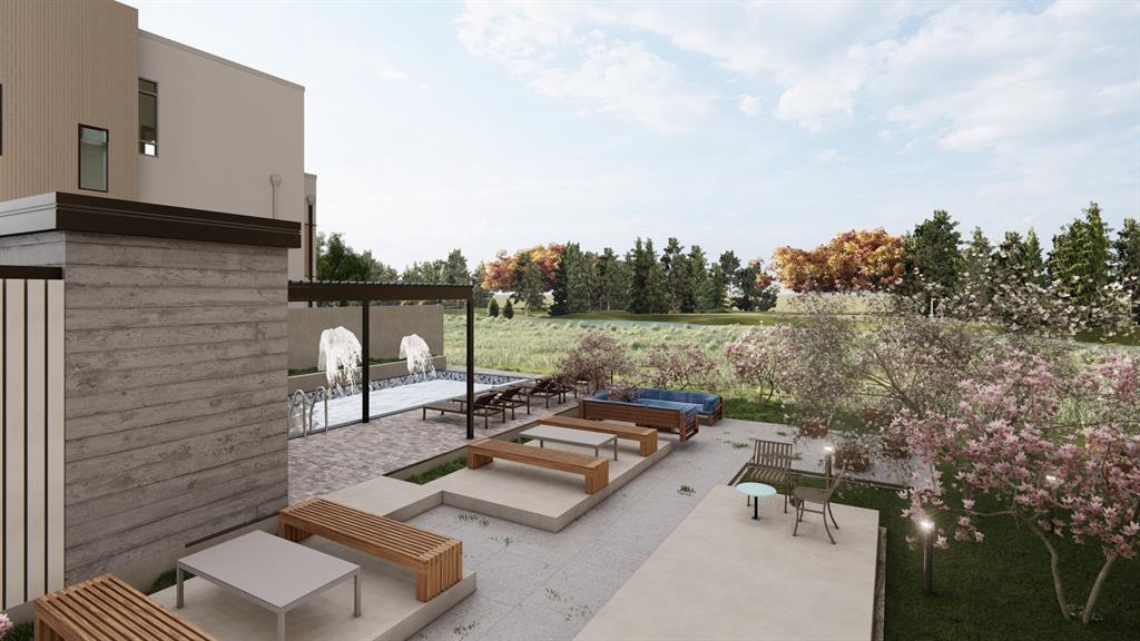 1111 Raiford Road, Unit 105 Carrollton, TX 75007 - Photo 16 of 17 View of patio / terrace with an outdoor hangout area and view of scattered trees