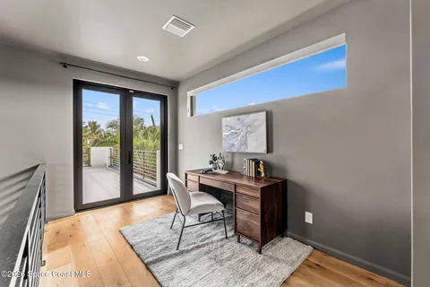 a view of a chair and table on the terrace
