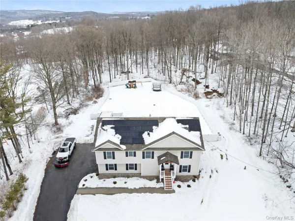 a view of a terrace with sitting area