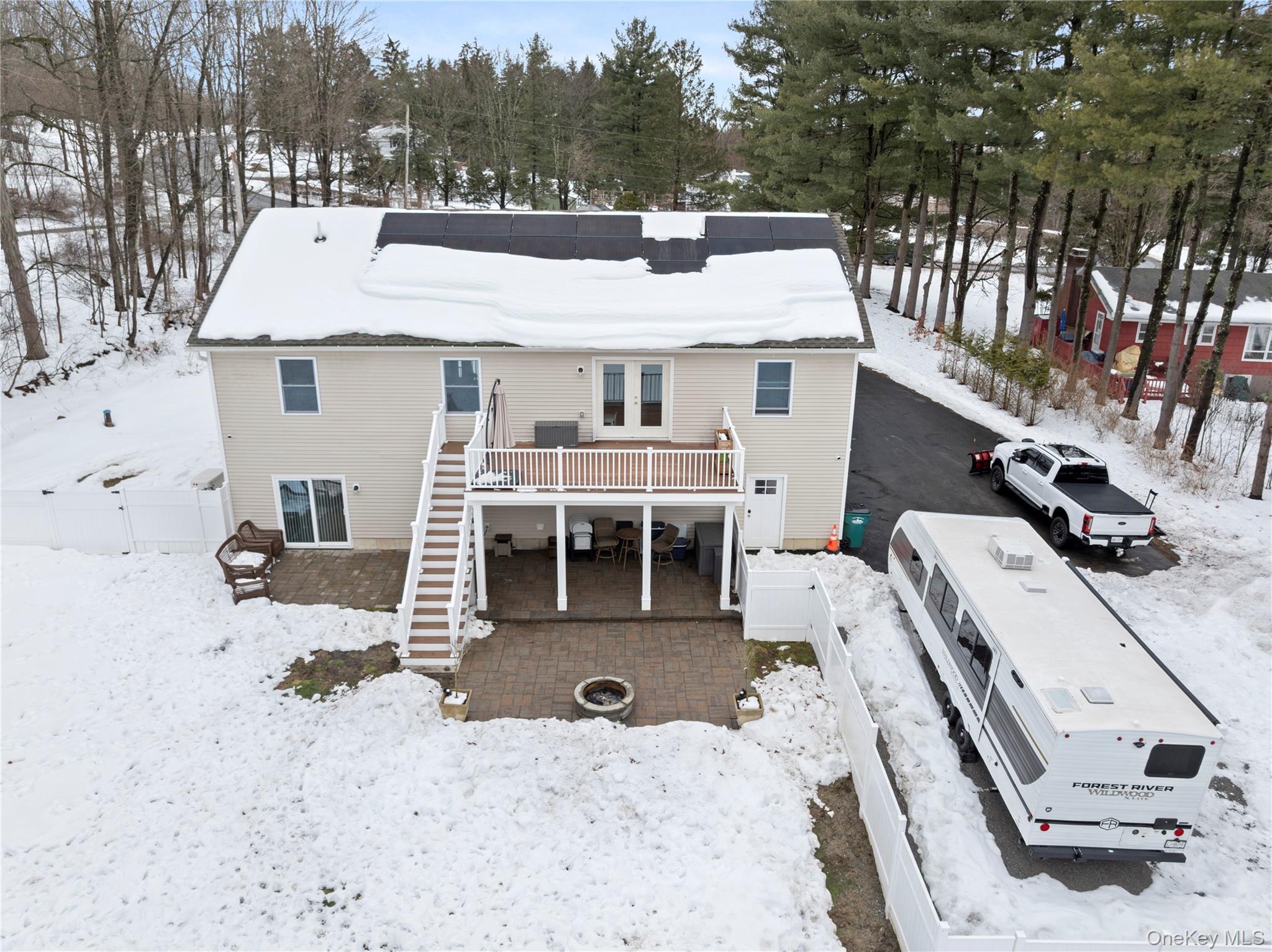 65 Beaver Road LaGrangeville, NY 12540 - Photo 32 of 40 an aerial view of a house with a yard and sitting area