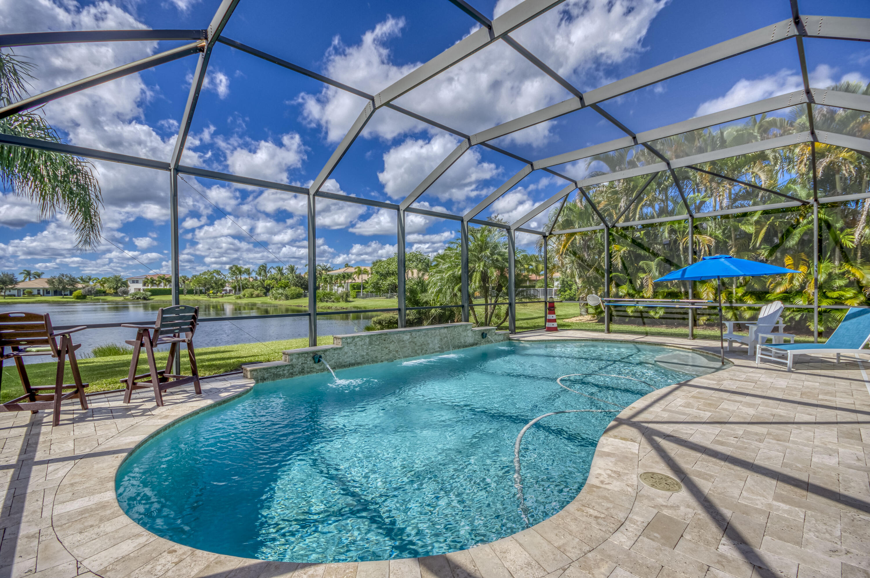 270 Rudder Cay Way Jupiter, FL 33458 - Photo 40 of 72 Pool with Screen Enclosure