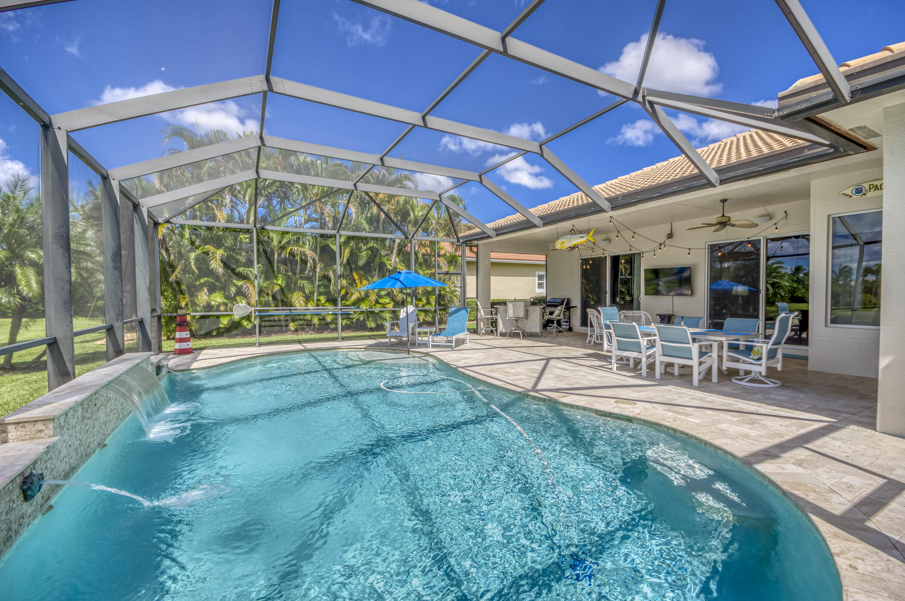 270 Rudder Cay Way Jupiter, FL 33458 - Photo 41 of 72 Pool with Screen Enclosure