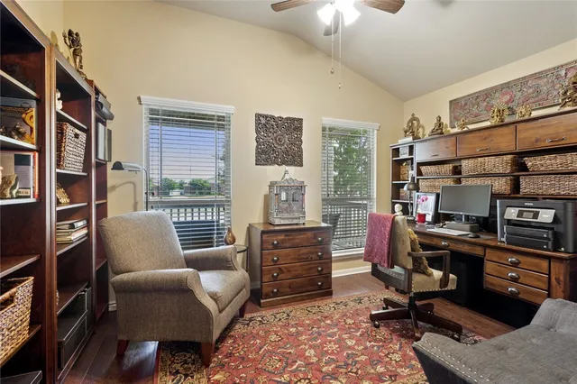 a view of workspace with furniture