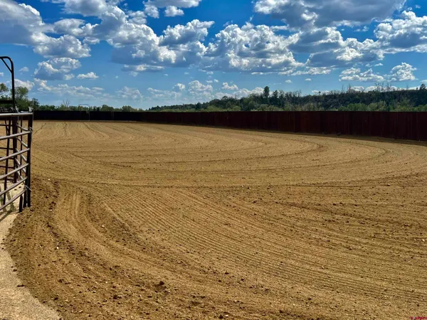 a view of a golf course
