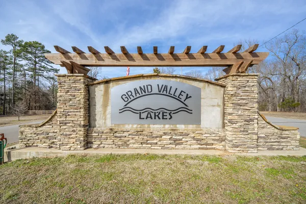 a view of outdoor space with signage
