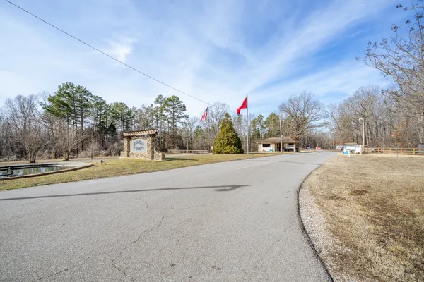 a view of road with a yard