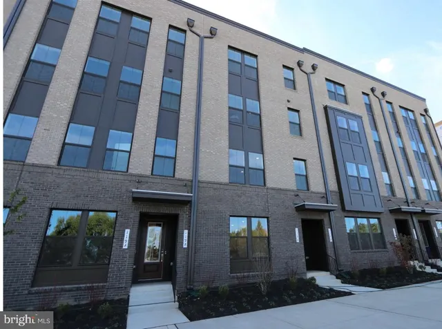 a front view of a building