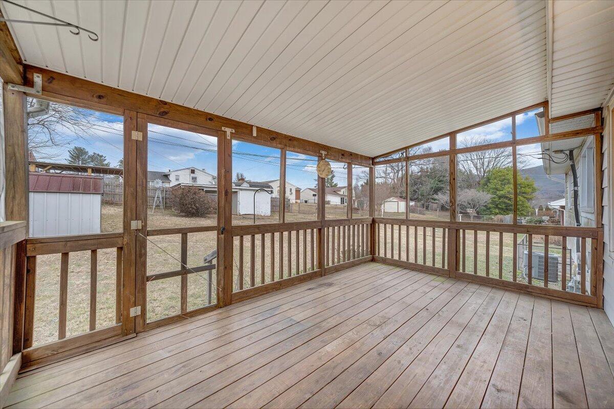 626 Santee Road Roanoke, VA 24019 - Photo 38 of 56 a view of a porch with wooden floor