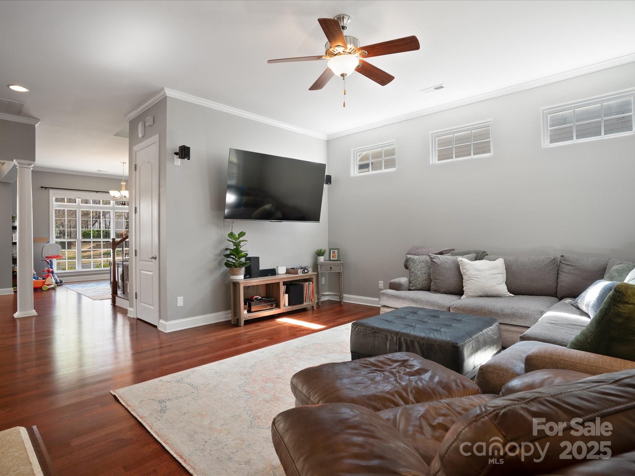 567 Quicksilver Trail Fort Mill, SC 29708 - Photo 5 of 37 a living room with furniture and a flat screen tv