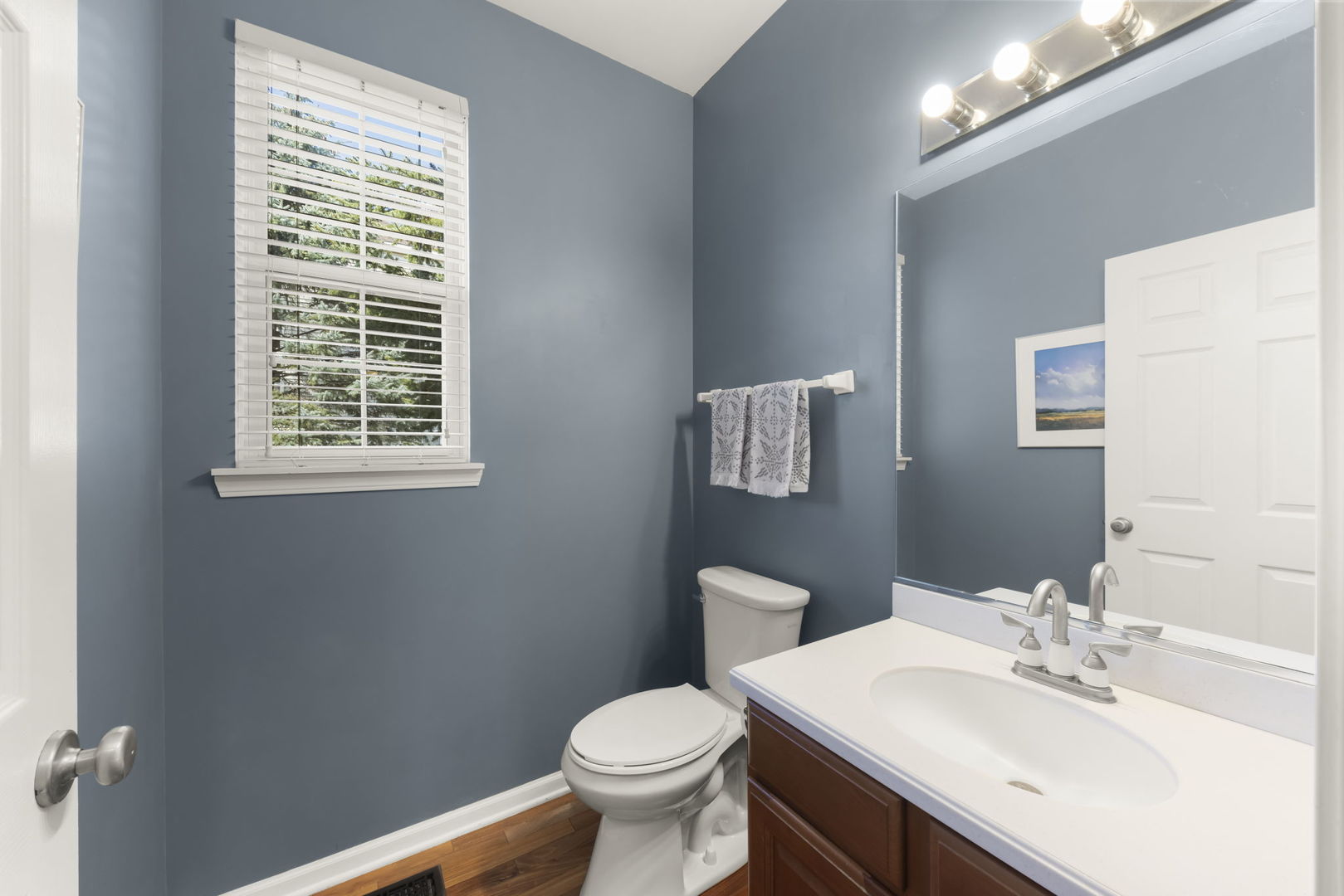 1934 Raintree Road Yorkville, IL 60560 - Photo 13 of 40 a bathroom with a sink a toilet and a mirror