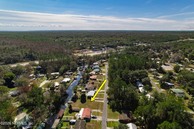an aerial view of multiple house