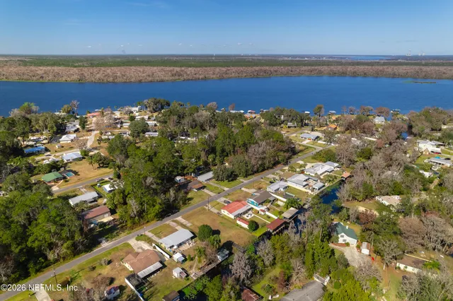 an aerial view of house with outdoor space
