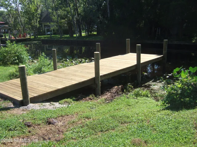 a view of lake from a balcony