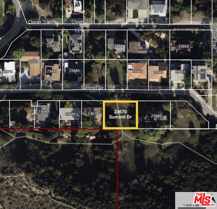 23670 Summit Drive Calabasas, CA 91302 - Photo 8 of 8 a front view of a house with swimming pool