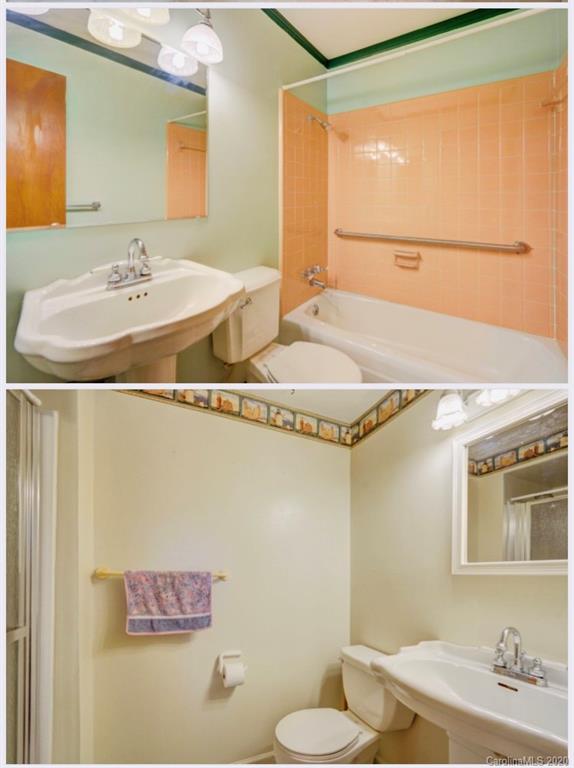 7501 Watercrest Road Charlotte, NC 28210 - Photo 16 of 17 a bathroom with a sink and a mirror