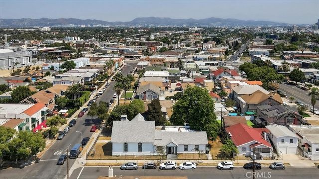 an aerial view of a city