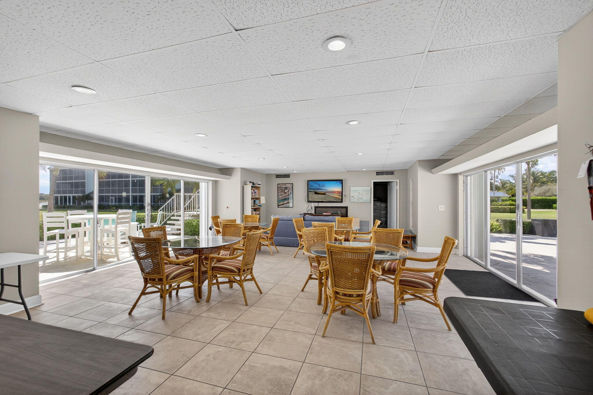 100 Waterway Road, Unit A304 Tequesta, FL 33469 - Photo 60 of 90 a view of a dining room with furniture window and outside view