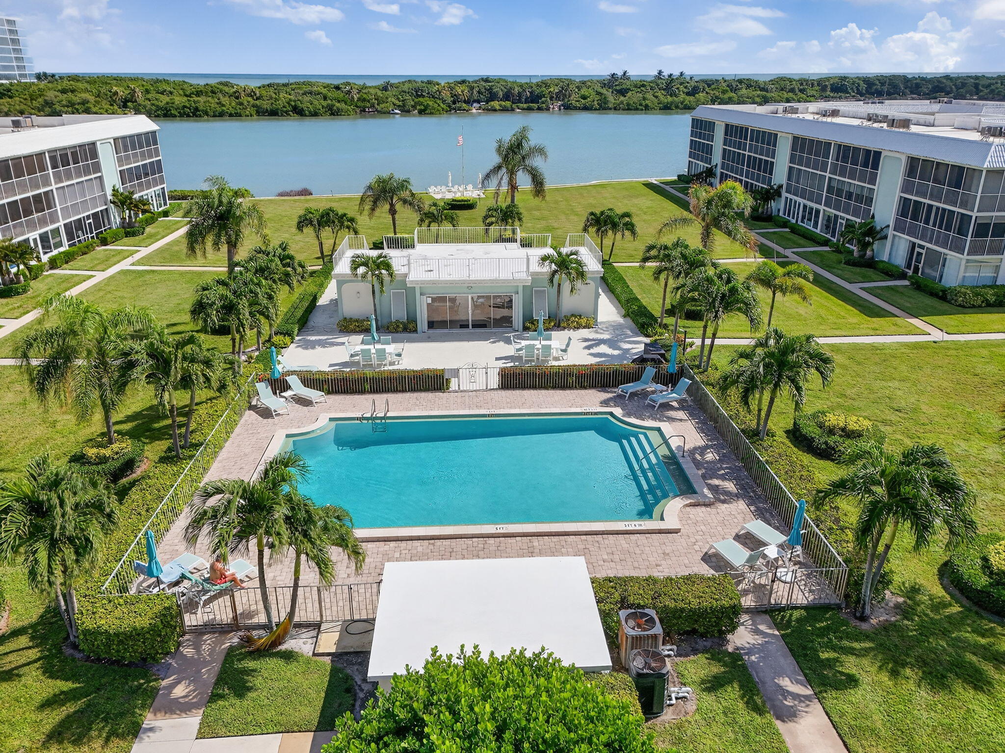 100 Waterway Road, Unit A304 Tequesta, FL 33469 - Photo 71 of 90 an aerial view of a house with outdoor space and lake view
