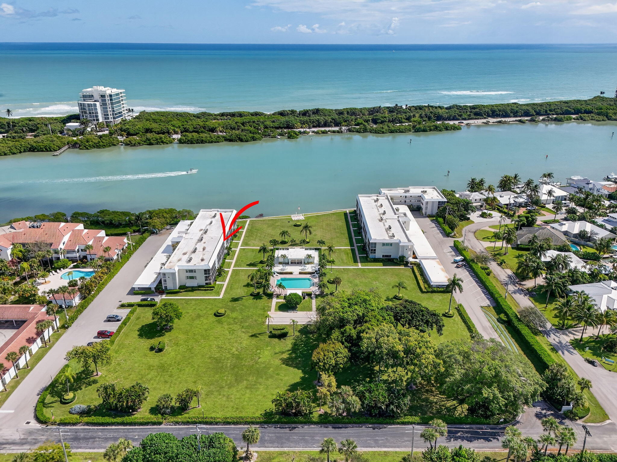100 Waterway Road, Unit A304 Tequesta, FL 33469 - Photo 80 of 90 an aerial view of a city