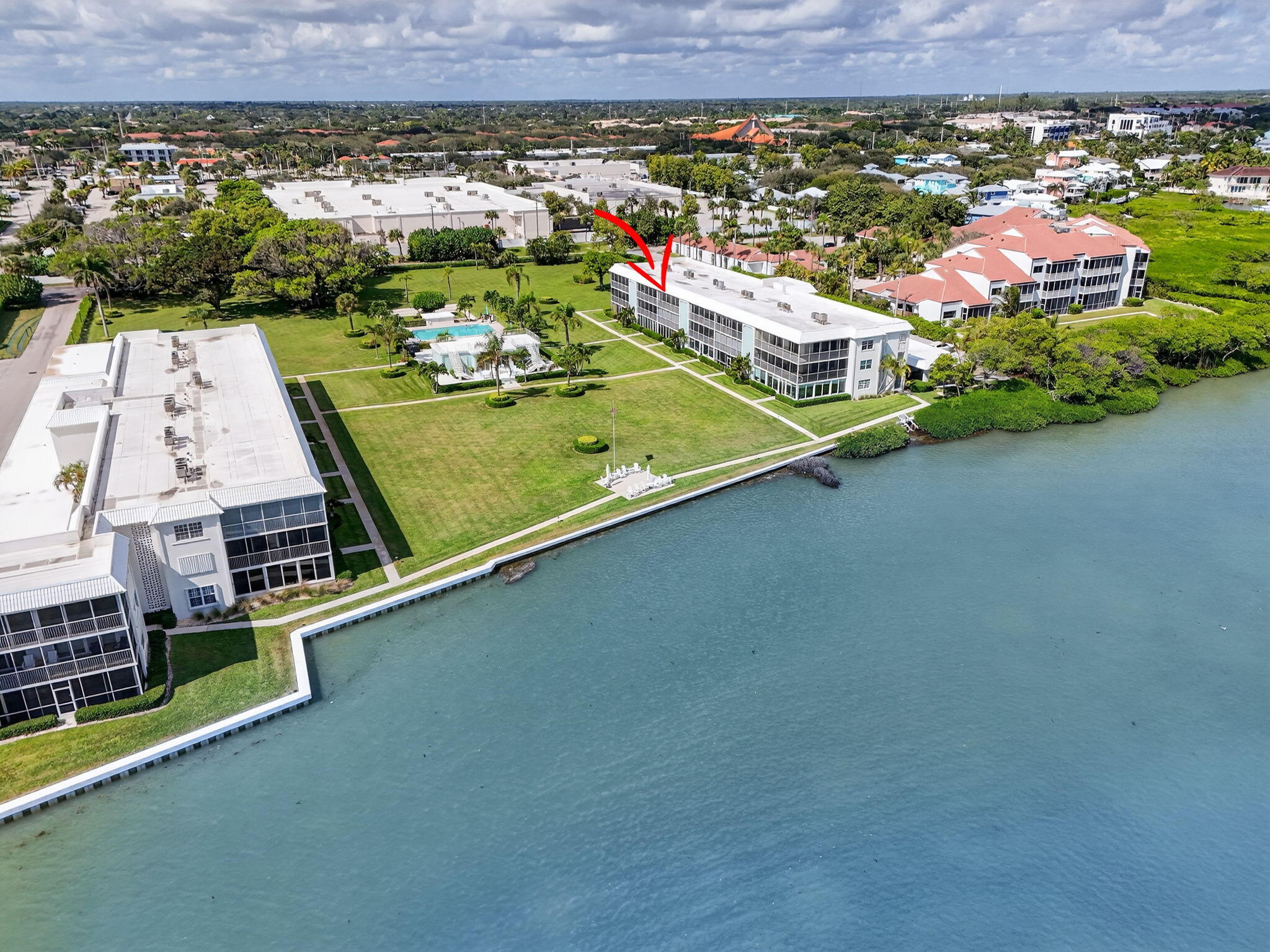 100 Waterway Road, Unit A304 Tequesta, FL 33469 - Photo 89 of 90 an aerial view of residential houses with outdoor space