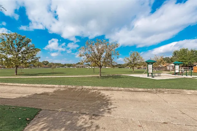 a view of a golf course