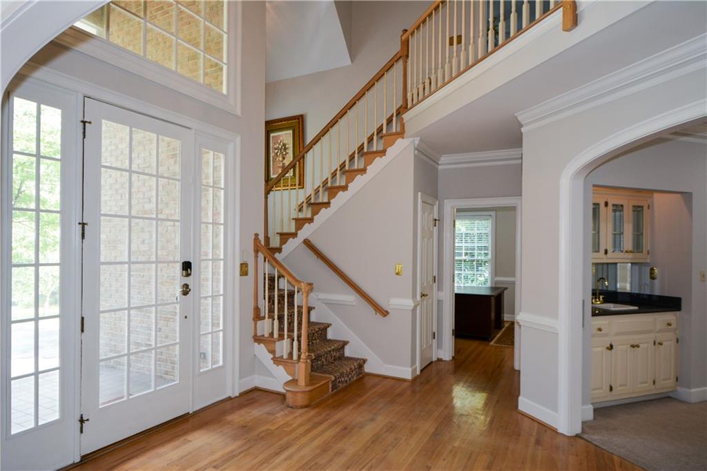 40 Waverly Lane Winder, GA 30680 - Photo 6 of 40 a view of entryway with wooden floor and stair