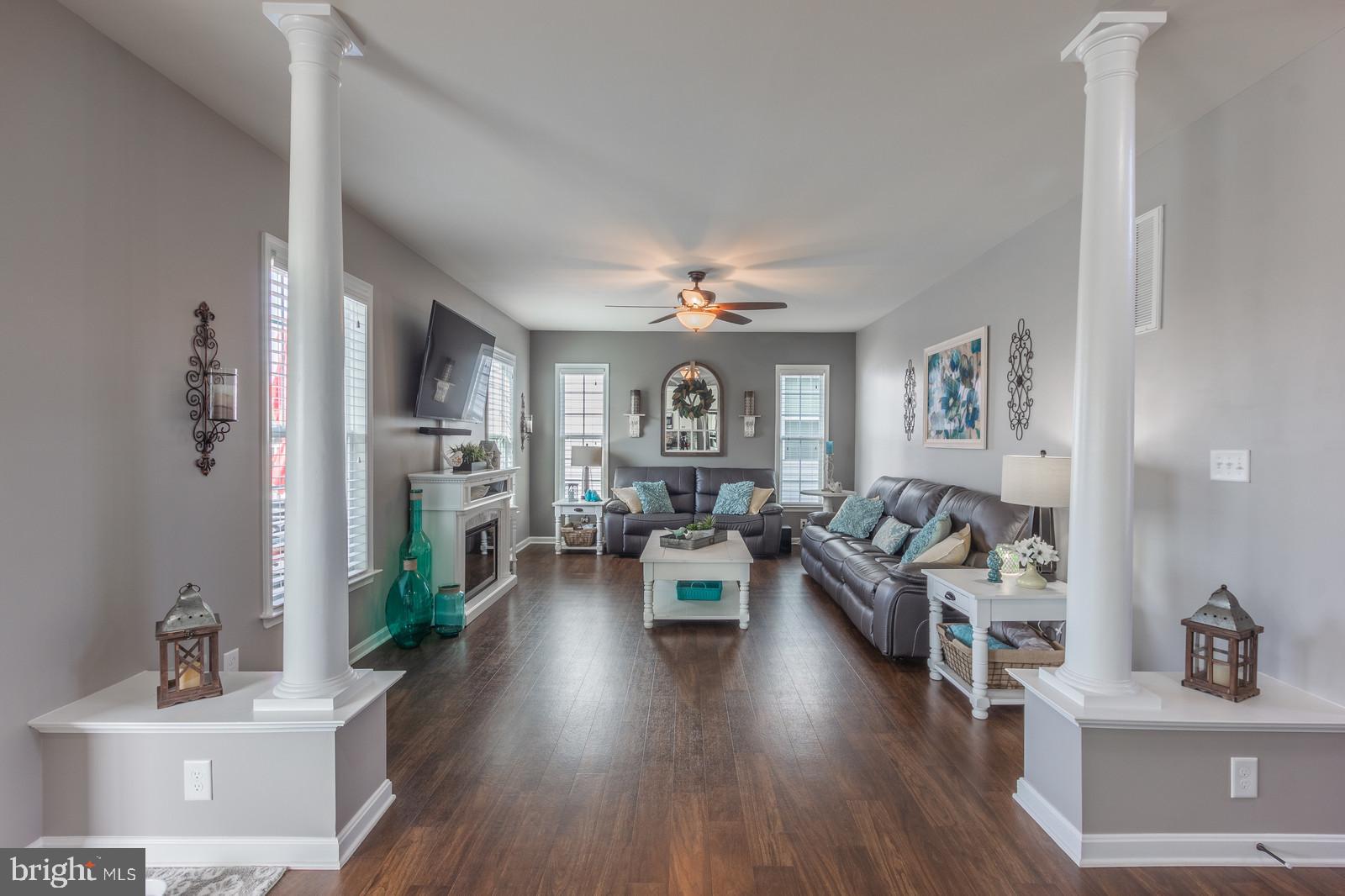 5282 Longbow Road King George, VA 22485 - Photo 15 of 48 Spacious Living Room With Ceiling Fan