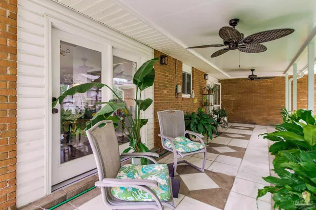 a view of outdoor seating space