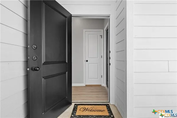a view of front door