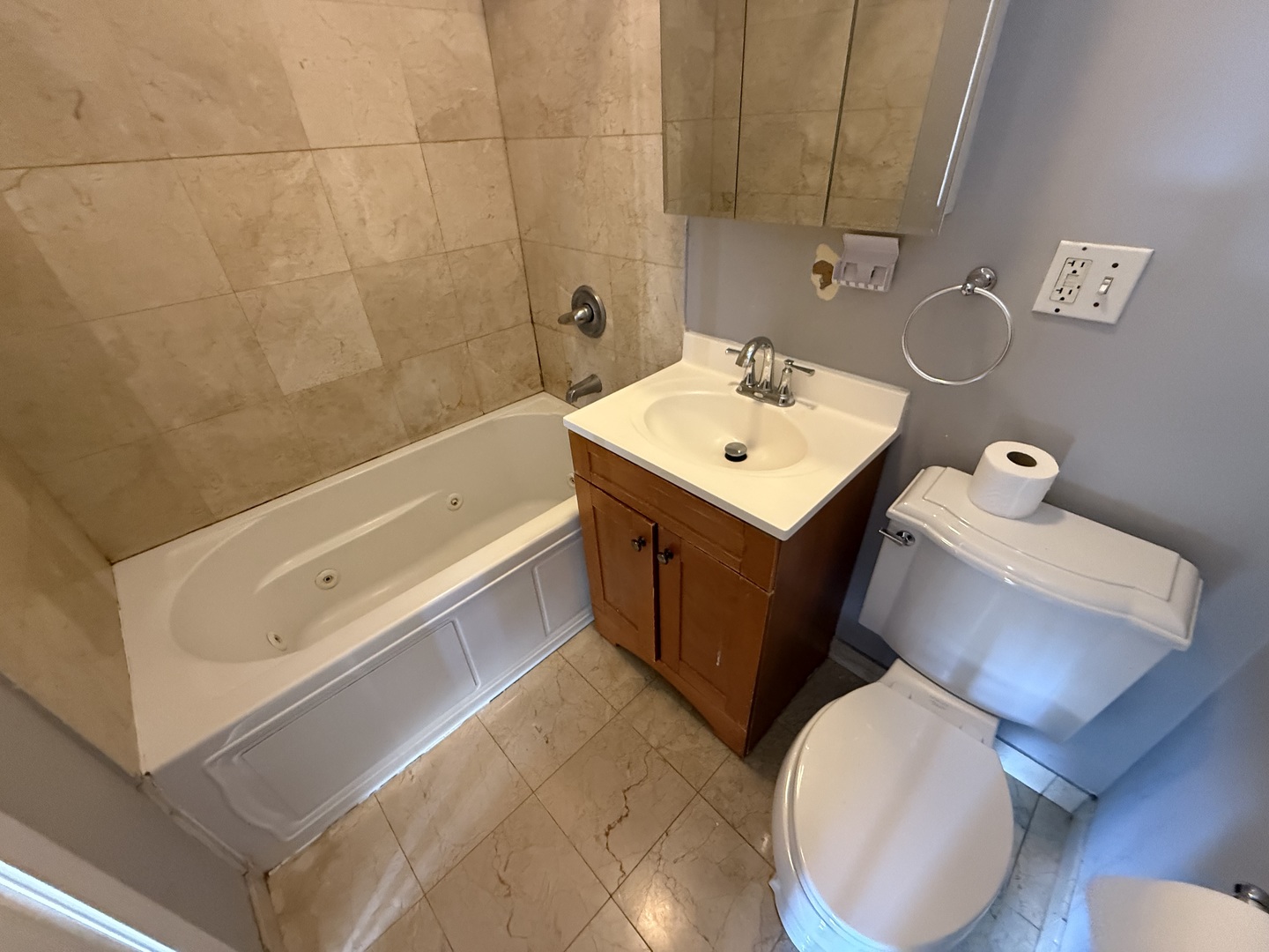 2704 West Arthur Avenue, Unit 3S Chicago, IL 60645 - Photo 11 of 11 a bathroom with a sink and a mirror