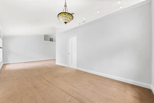 a view of an empty room