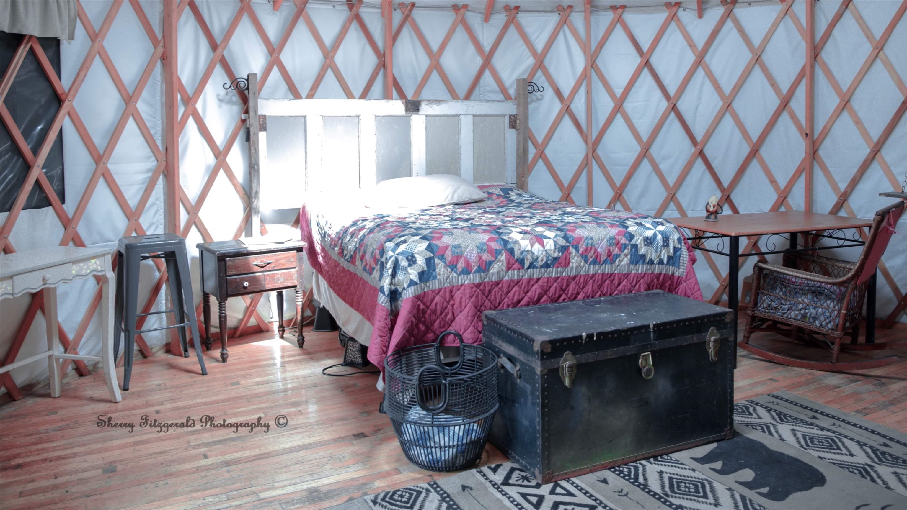 205 Gibbs Run Lane Raphine, VA 24472 - Photo 22 of 43 a bed sitting in a room next to a lamp