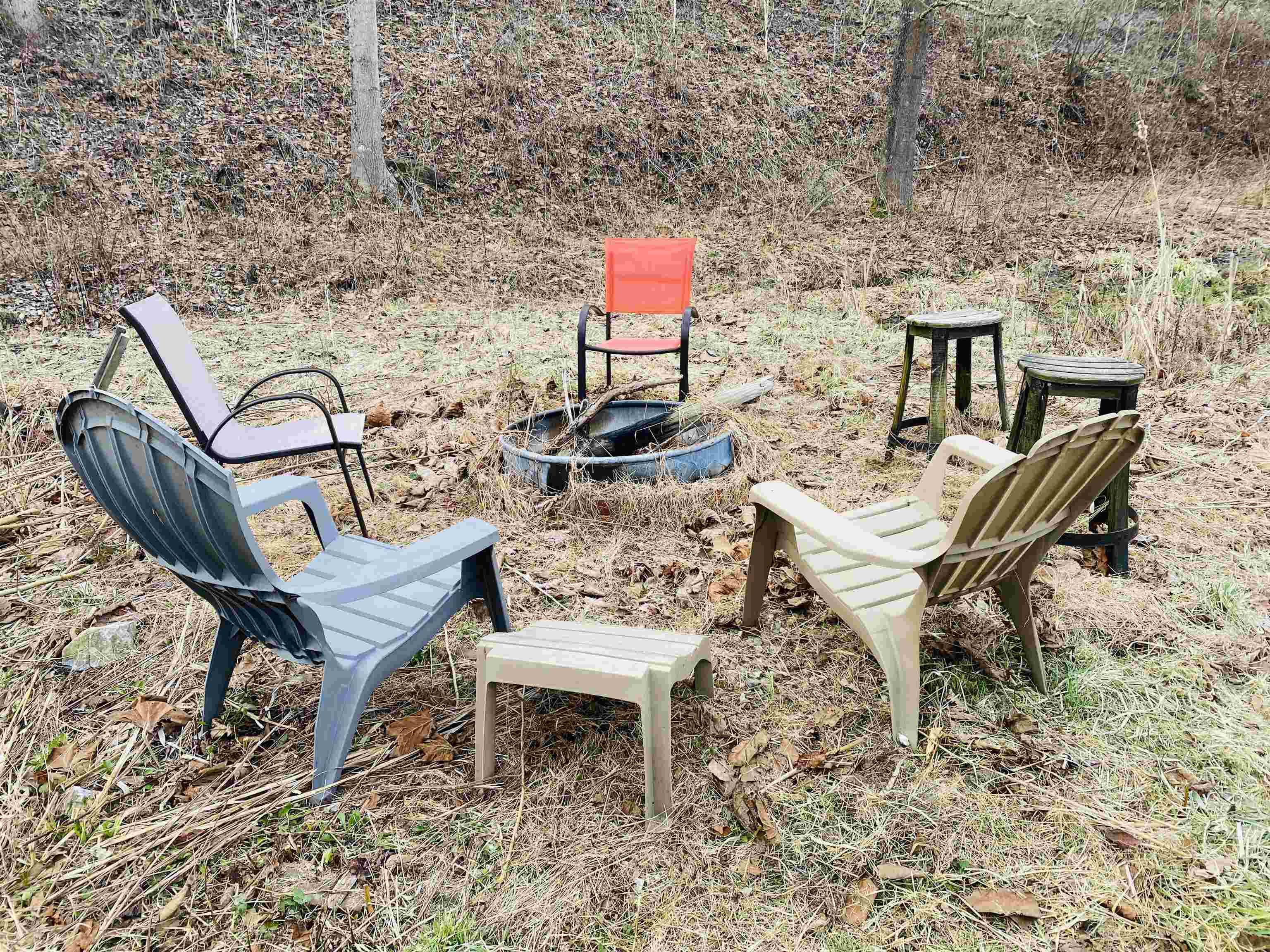 205 Gibbs Run Lane Raphine, VA 24472 - Photo 7 of 43 an outdoor sitting area with chairs and wooden floor