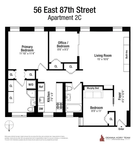 $1,275,000 | 56 East 87th Street, Unit 2C | Upper East Side
