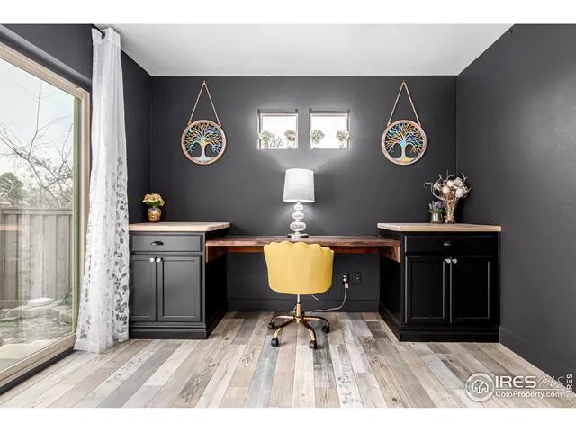 a living room with a fireplace