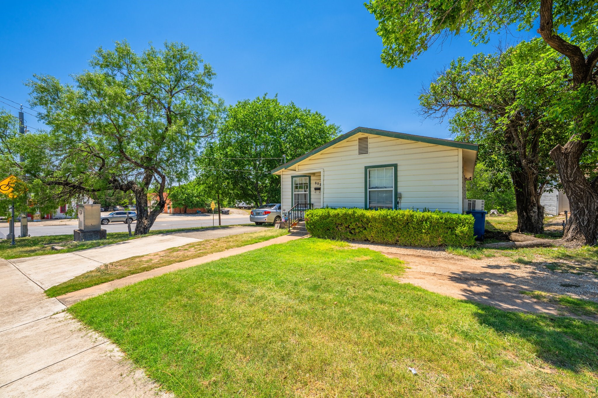208 Francisco Lemos Street Kerrville, TX 78028 - Photo 7 of 29 a view of a house with backyard and tree s