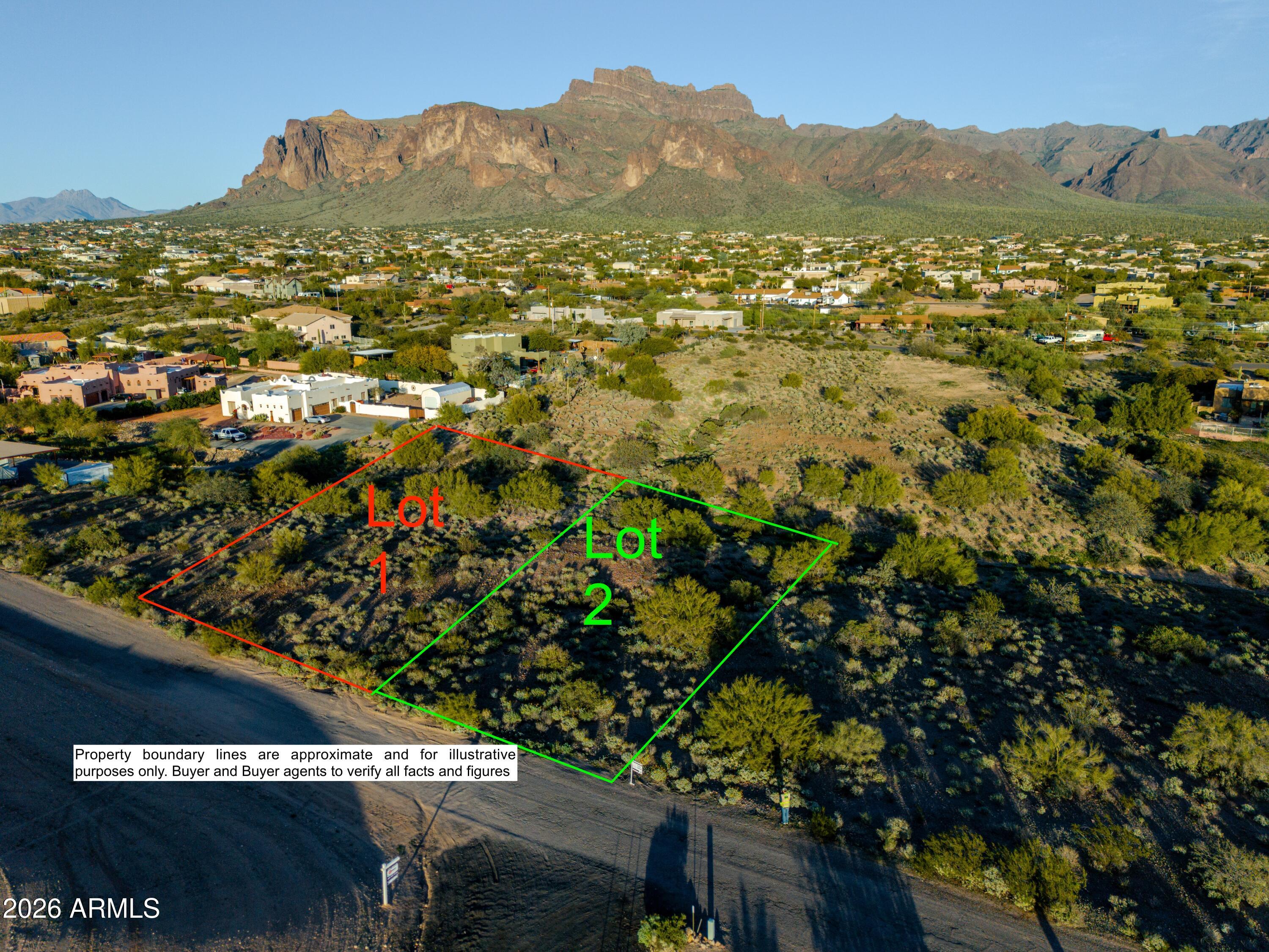 0 South Roadrunner Road, Unit 2 Apache Junction, AZ 85119 - Photo 2 of 11 Aerial lot 1&2b1